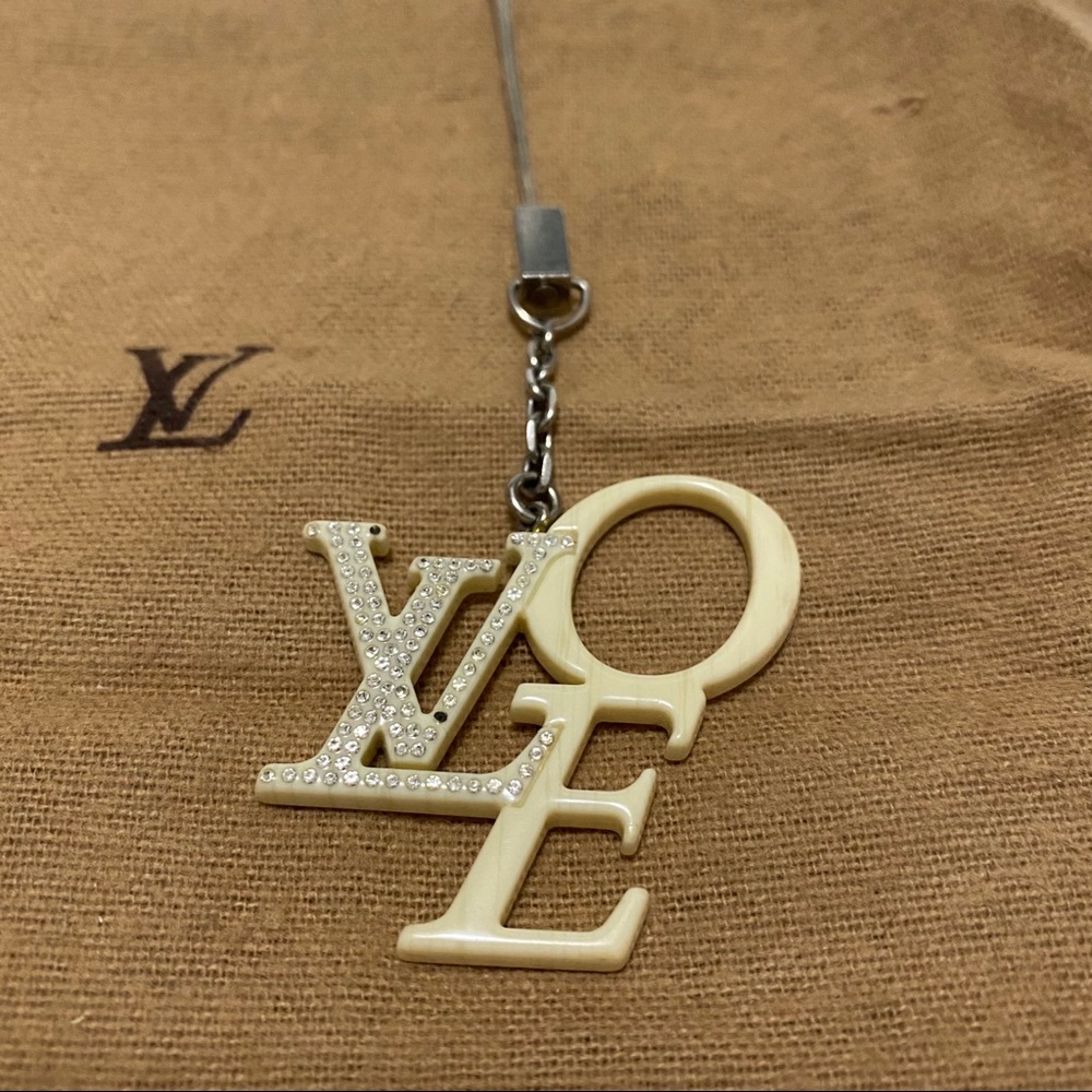 LOUIS VUITTON LVOE Love Cellphone Strap Bag Charm